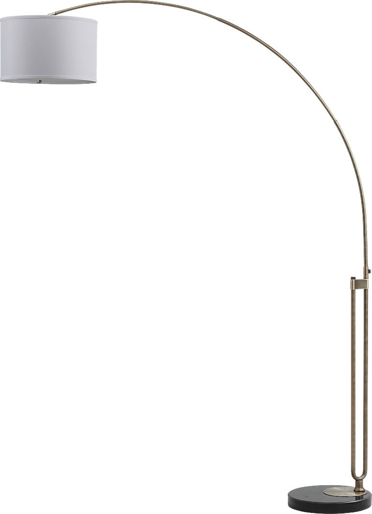 Verne Hollow Brass Floor Lamp