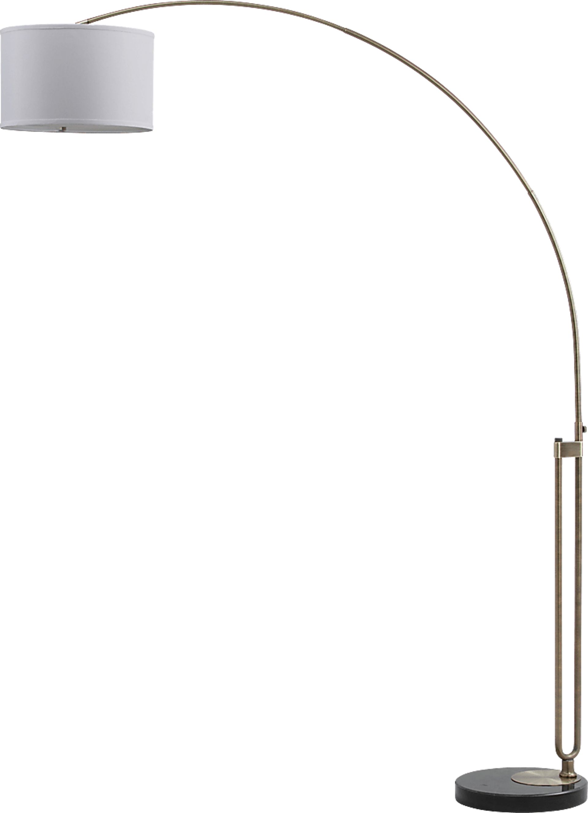 Verne Hollow Brass Floor Lamp - Image 1
