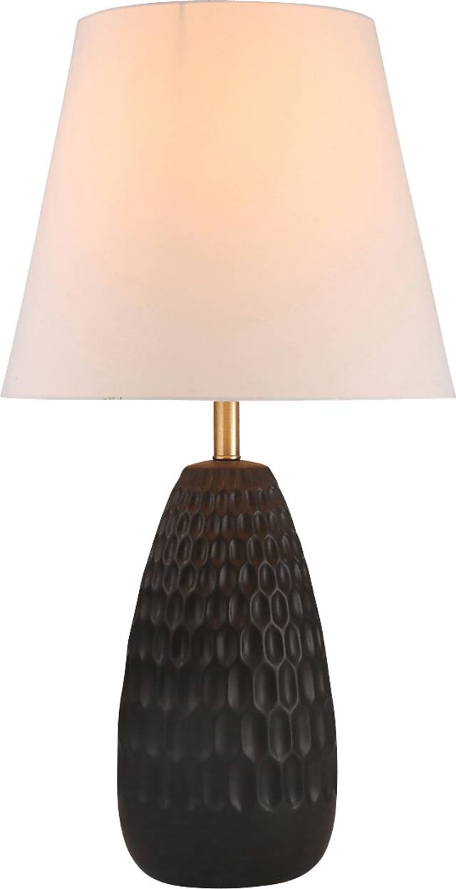 Vernera Cave Black Lamp - Thumbnail - Image 2