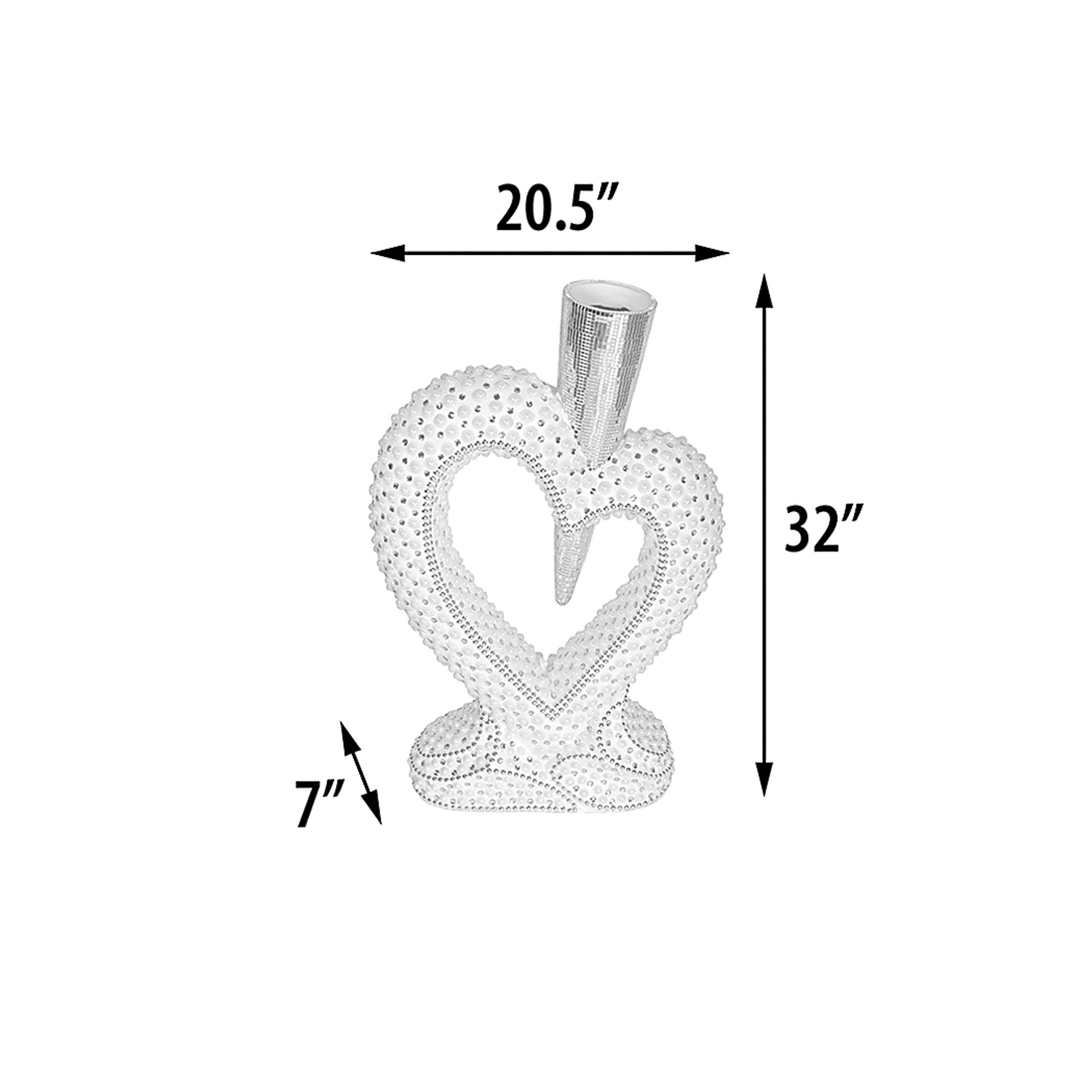 Vernessa White Vase - Image 5