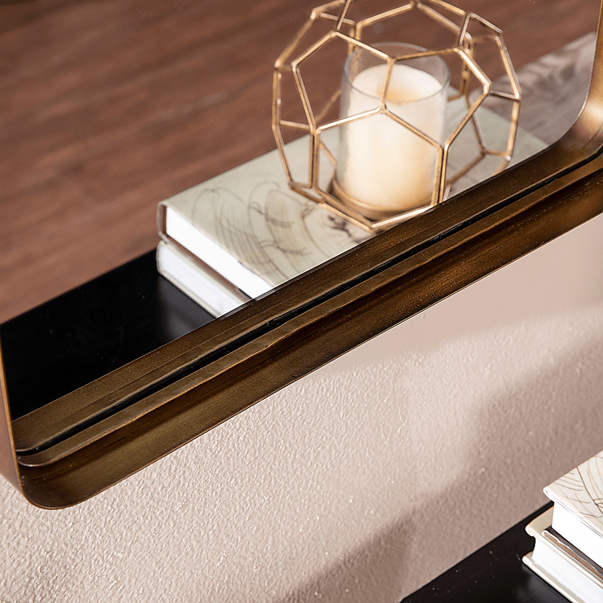 Vernetta Gold Wall Mirror - Image 4