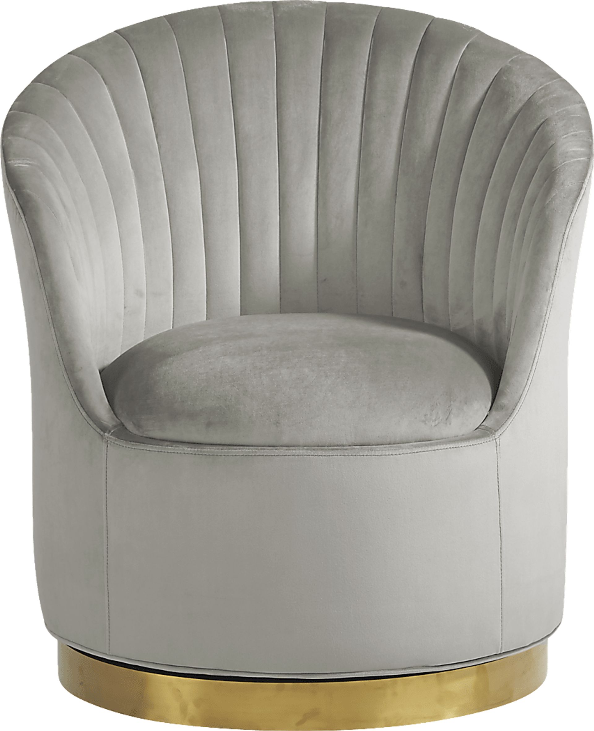 Vernham Gray Accent Swivel Chair - Image 2
