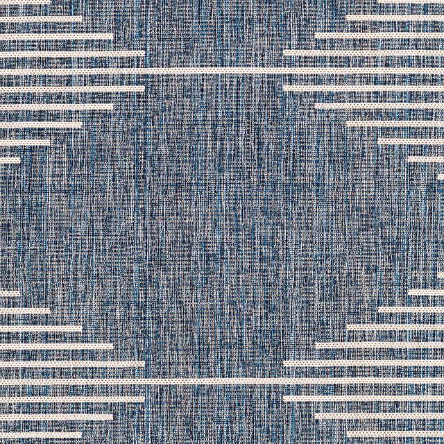 Verniere Blue 5'3 x 7'7 Indoor/Outdoor Rug - Thumbnail - Image 7