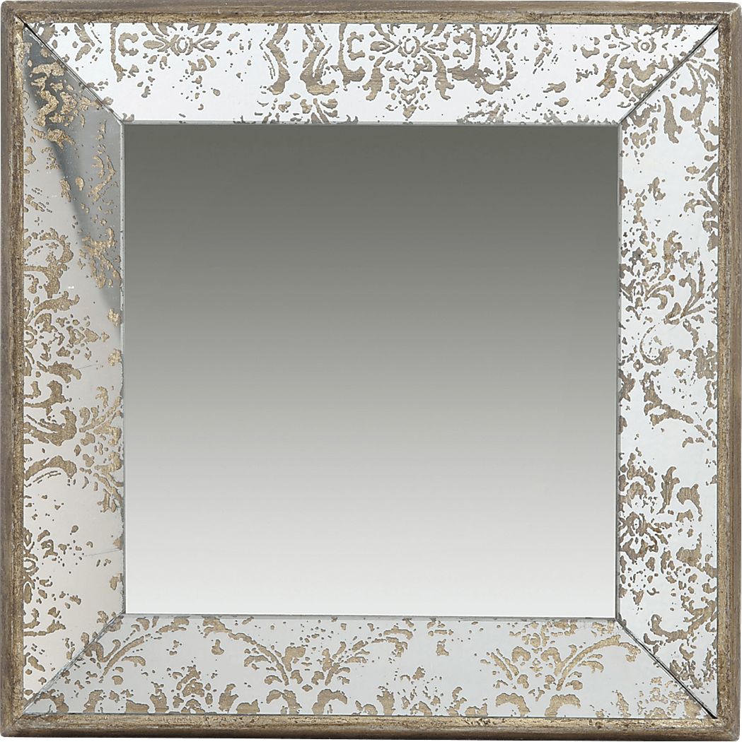 Vernita Silver Small Square Mirror
