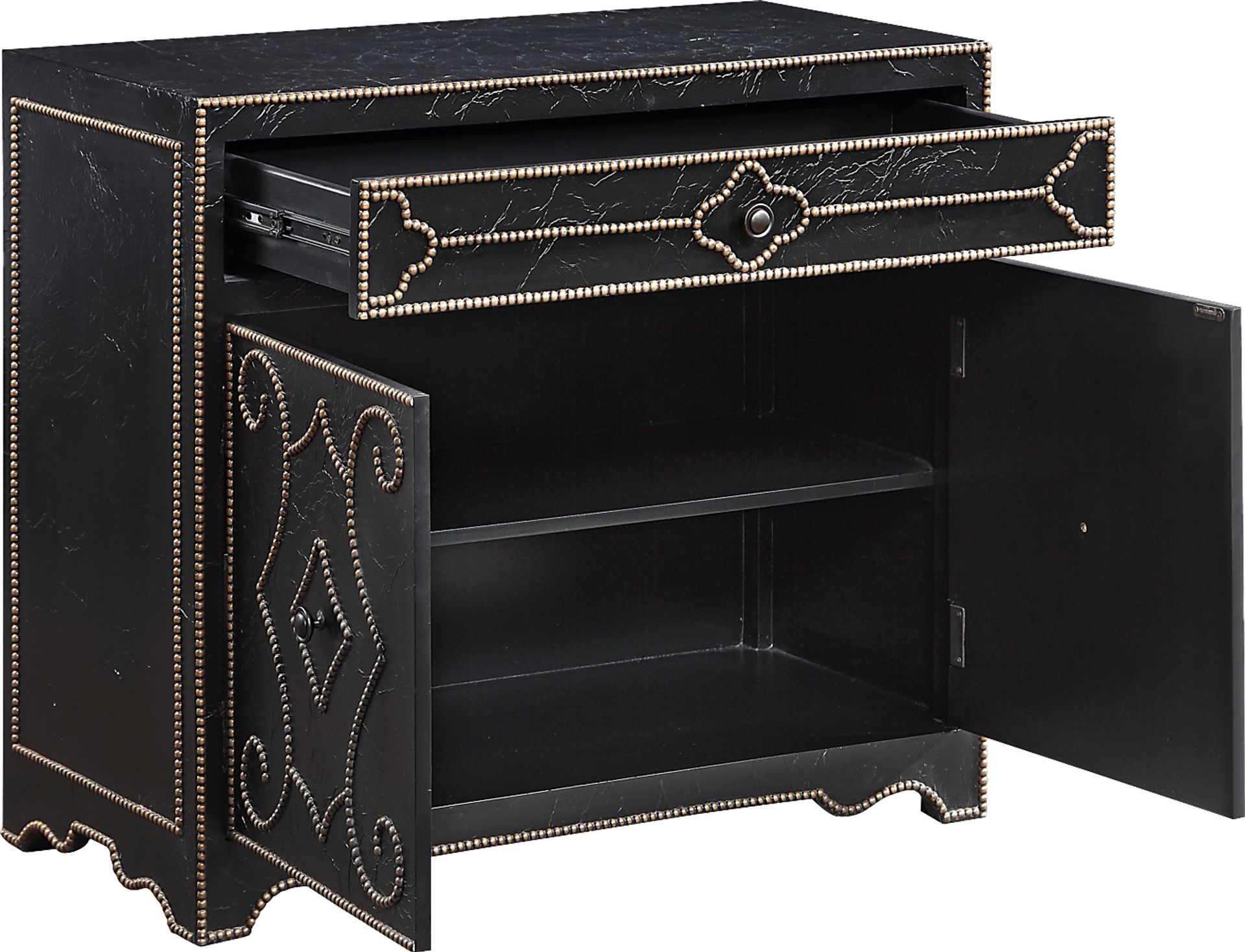 Vernwood Black Accent Cabinet - Image 3
