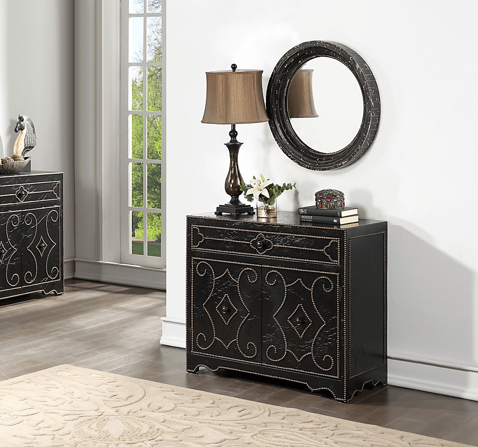 Vernwood Black Accent Cabinet - Image 5