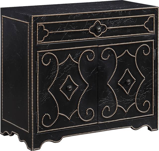 Vernwood Black Accent Cabinet - Thumbnail - Image 1