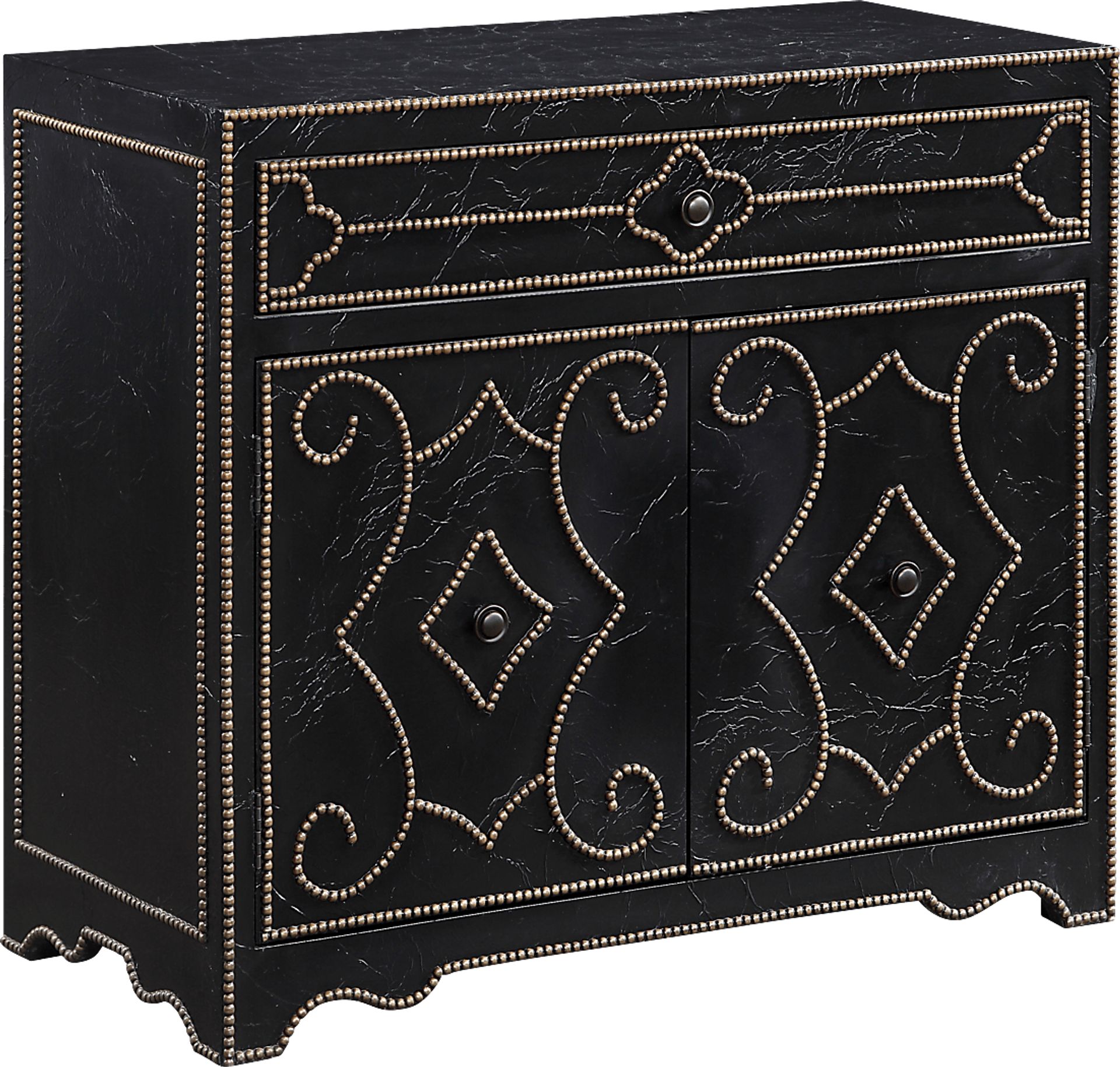 Vernwood Black Accent Cabinet - Image 1