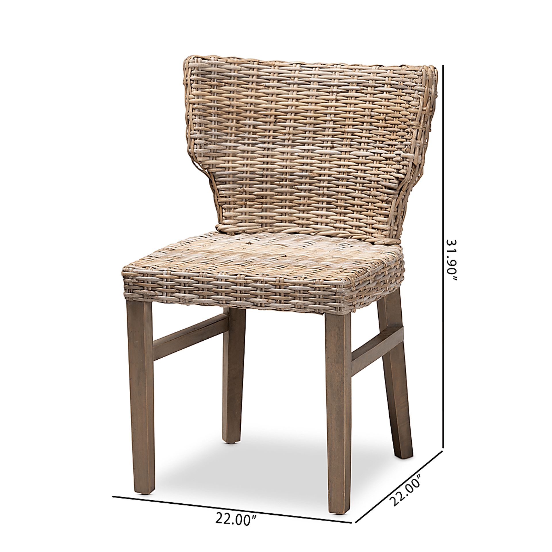 Veronas Brown Side Chair Set of 2 - Image 9