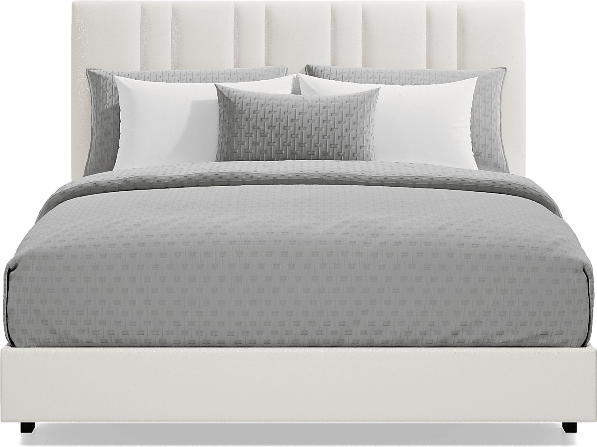Veronica Champagne 3 Pc Queen Upholstered Bed - Image 2