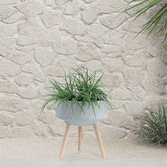 Verrdure Gray Planter, Set of 2 - Thumbnail - Image 2