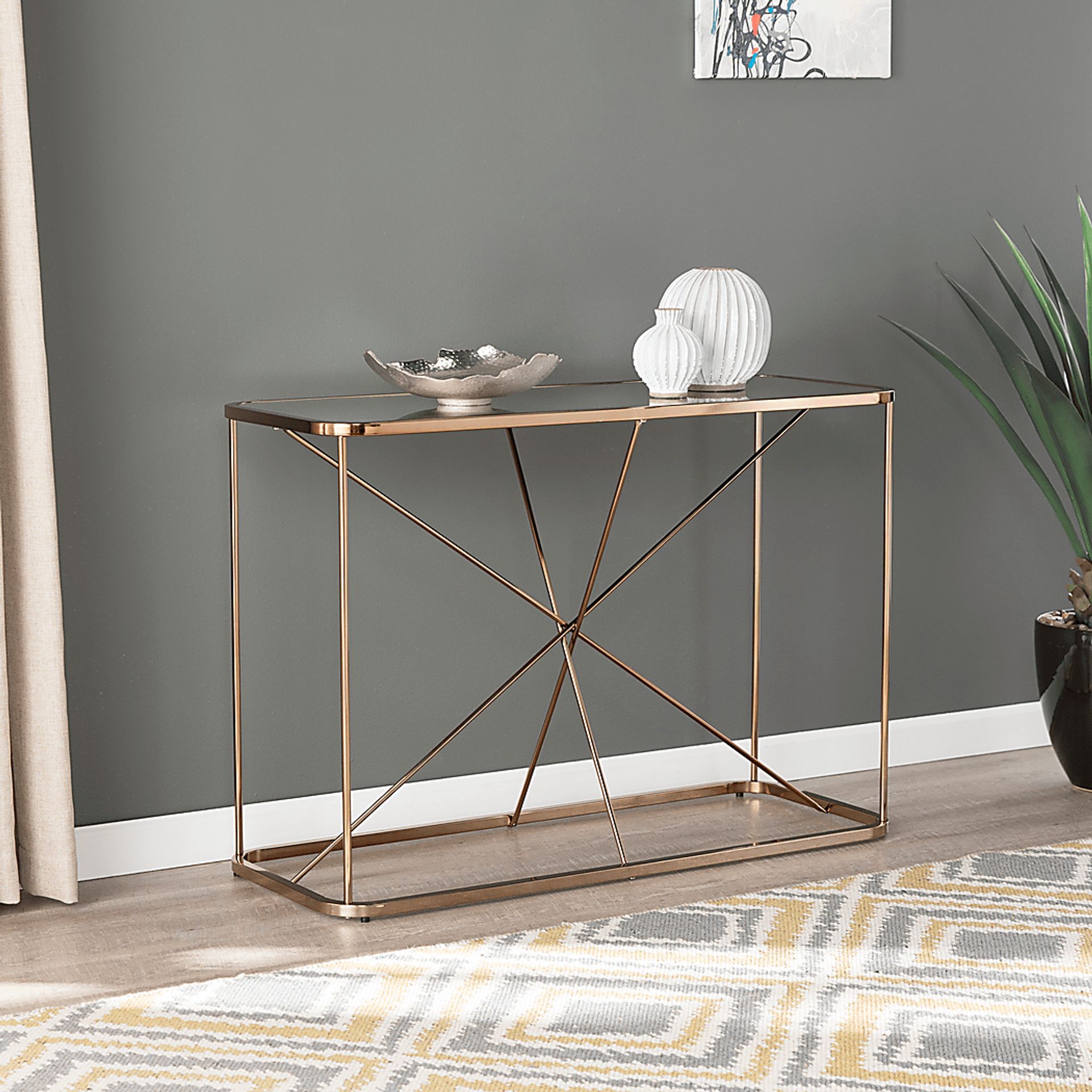 Verret Champagne Console Table - Image 2