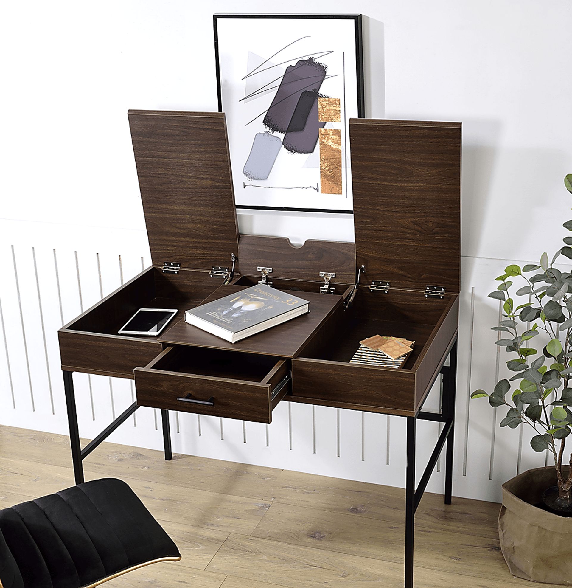 Versany Brown Desk - Image 7