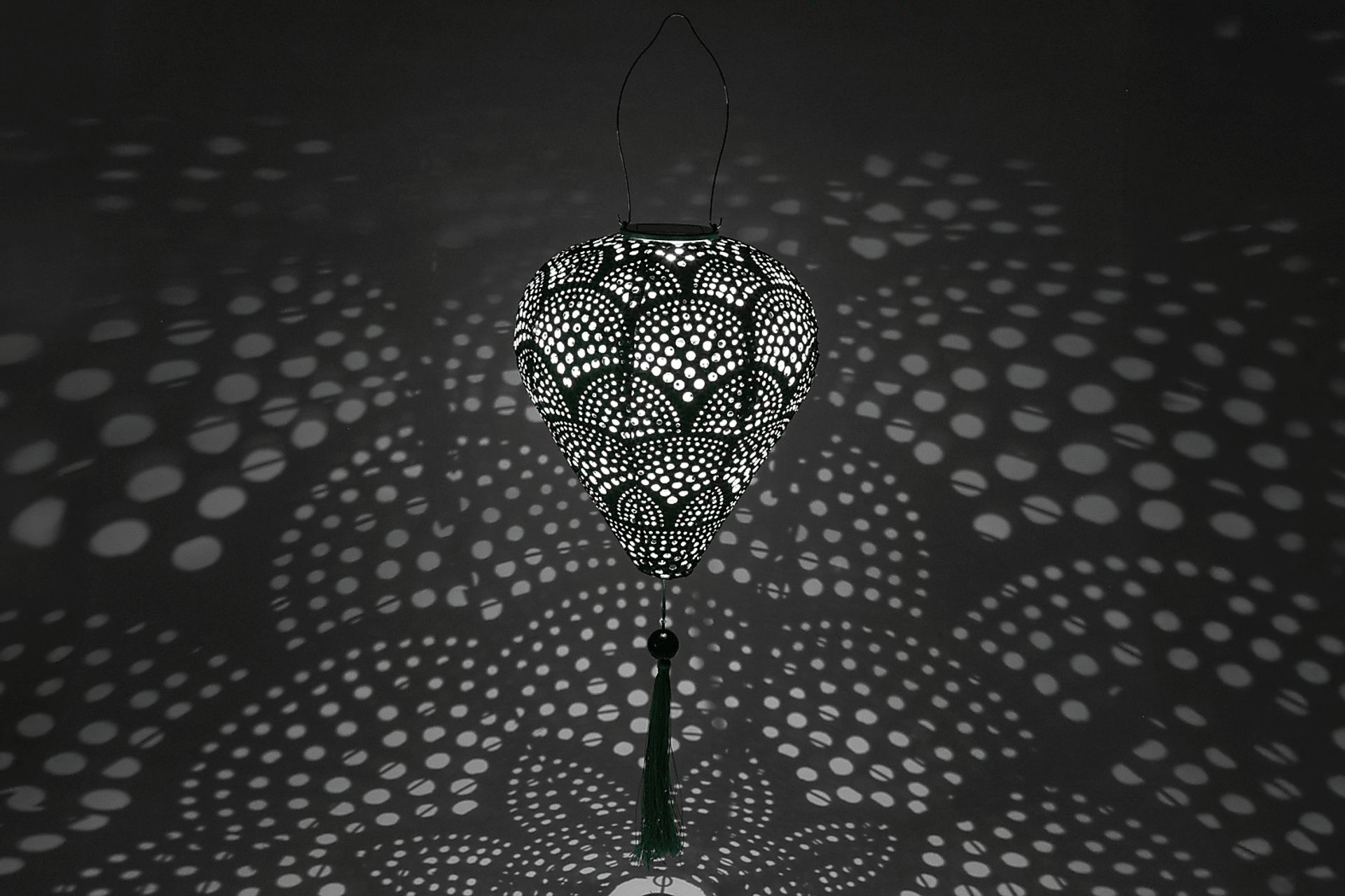 Vesper Green Outdoor Solar Lantern - Image 5