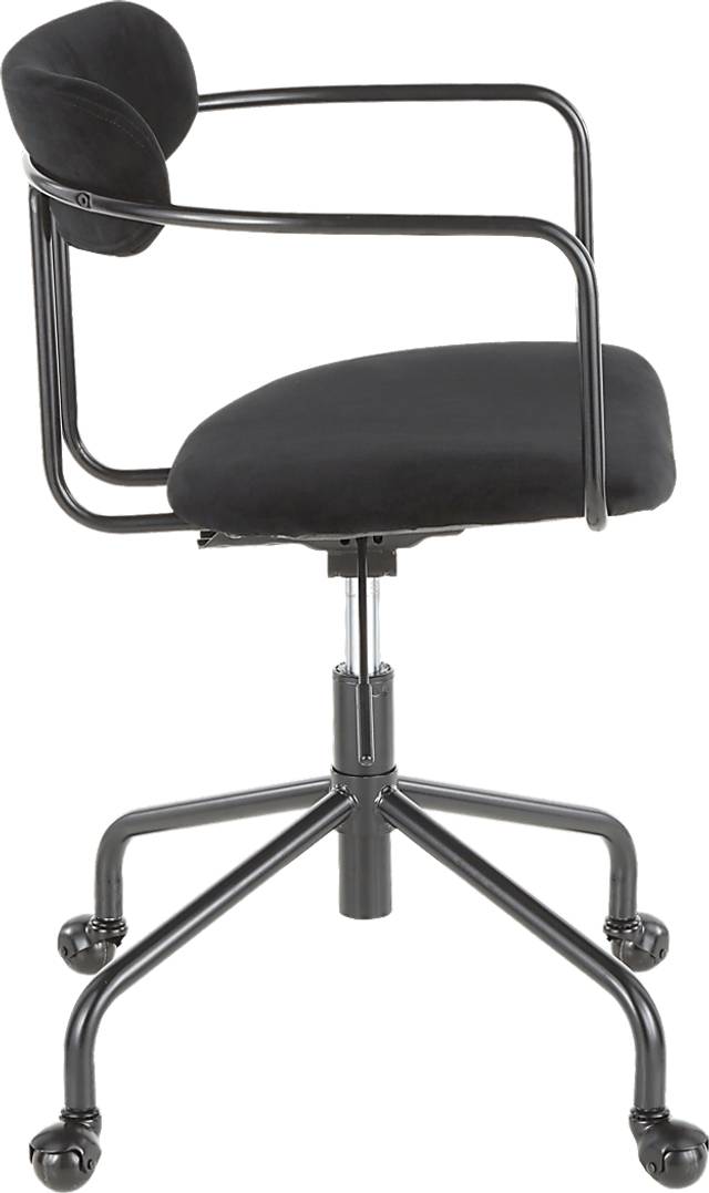 Vessier Black Desk Chair - Thumbnail - Image 2