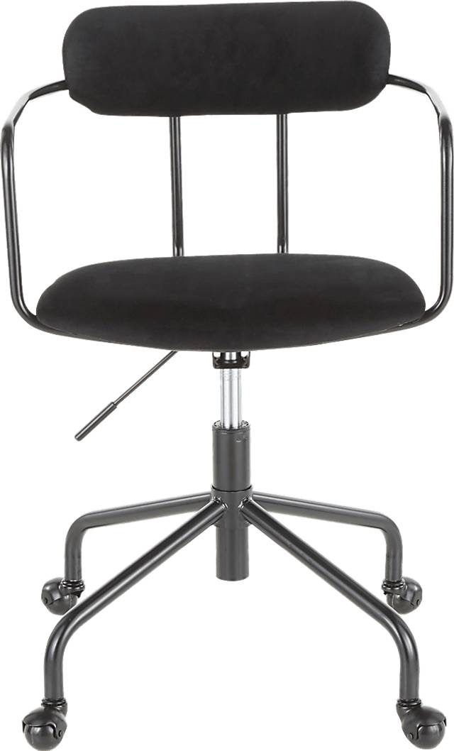 Vessier Black Desk Chair - Thumbnail - Image 5