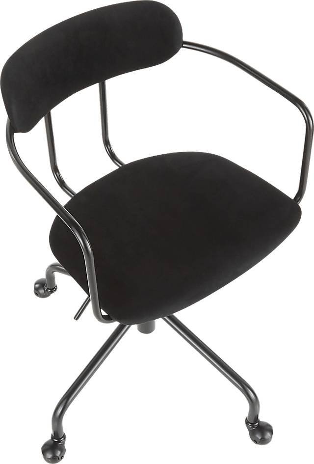 Vessier Black Desk Chair - Thumbnail - Image 6
