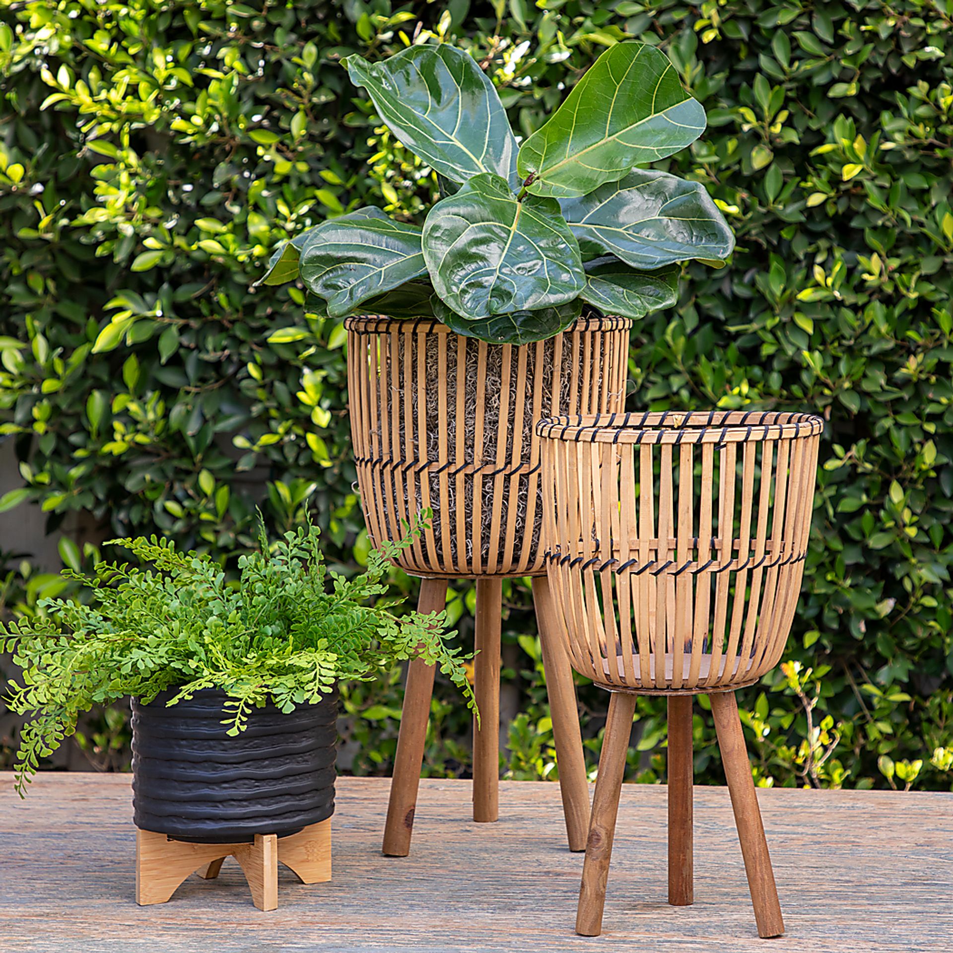 Vesstry Brown Planter, Set of 2 - Image 2