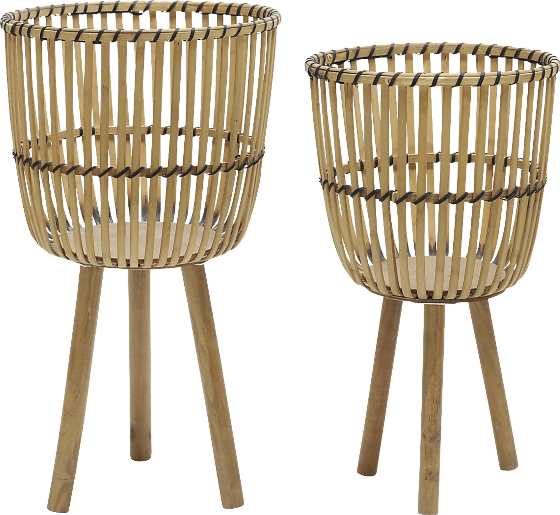 Vesstry Brown Planter, Set of 2 - Image 1