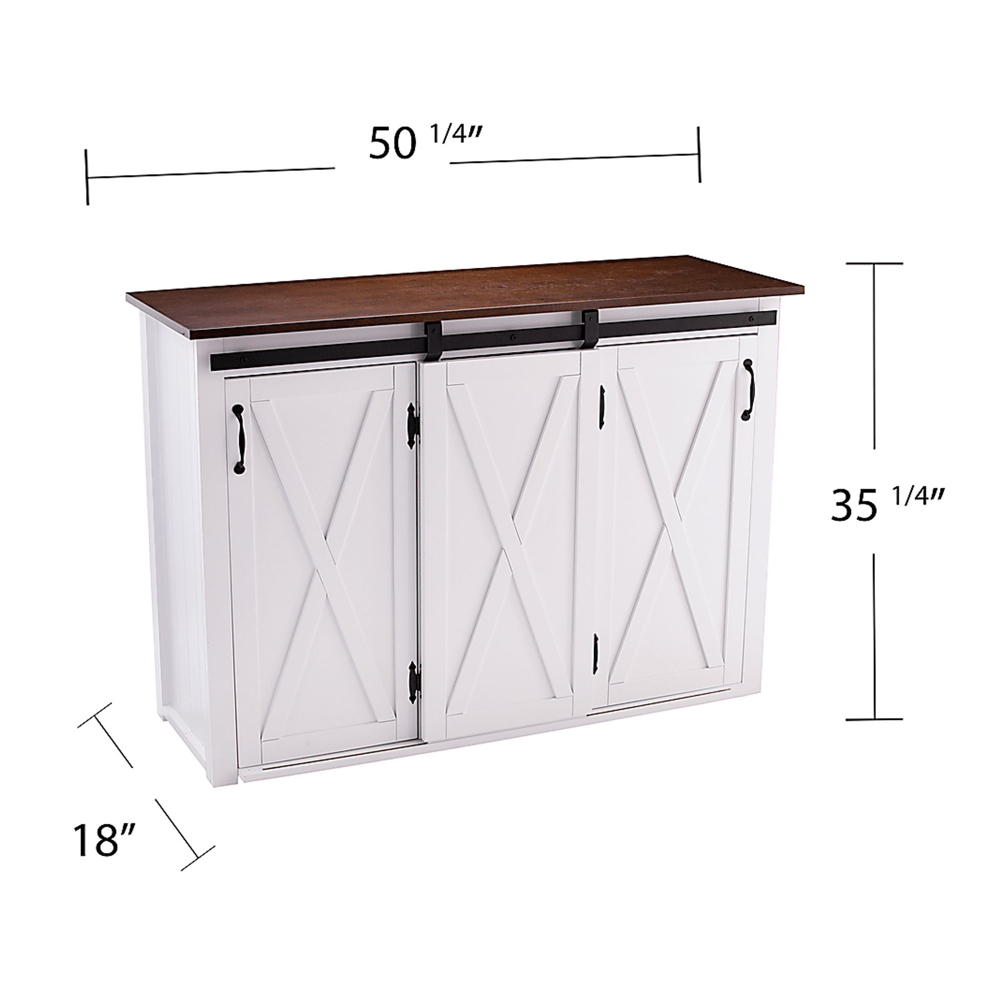 Vesthaven White Kitchen Island - Image 8