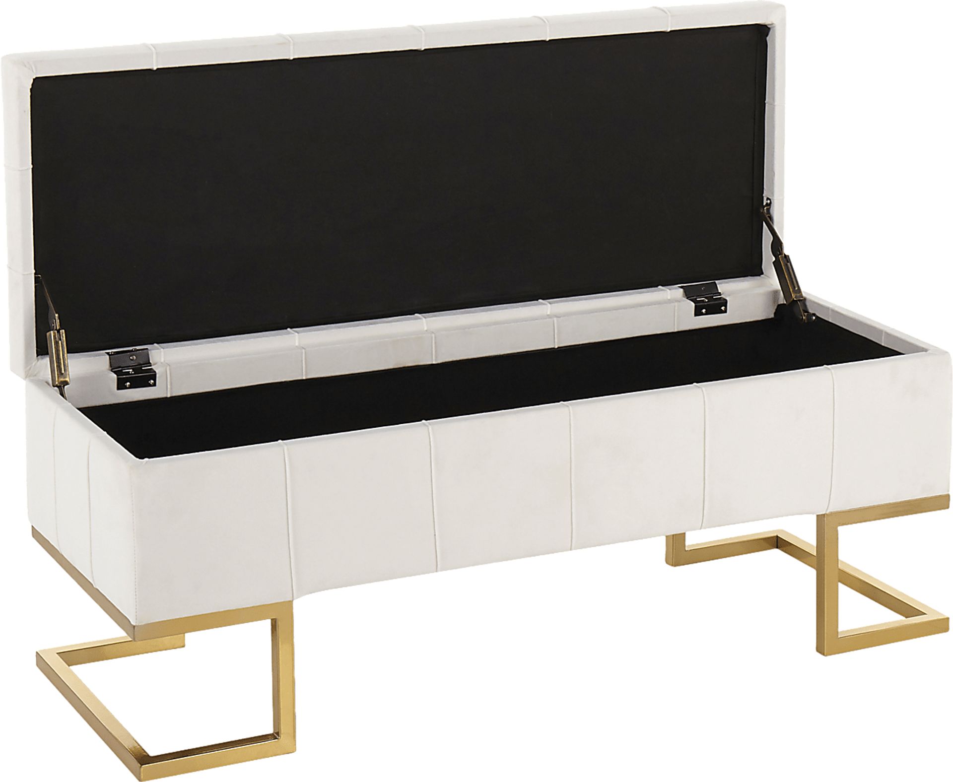 Vetauia White Accent Bench - Image 2