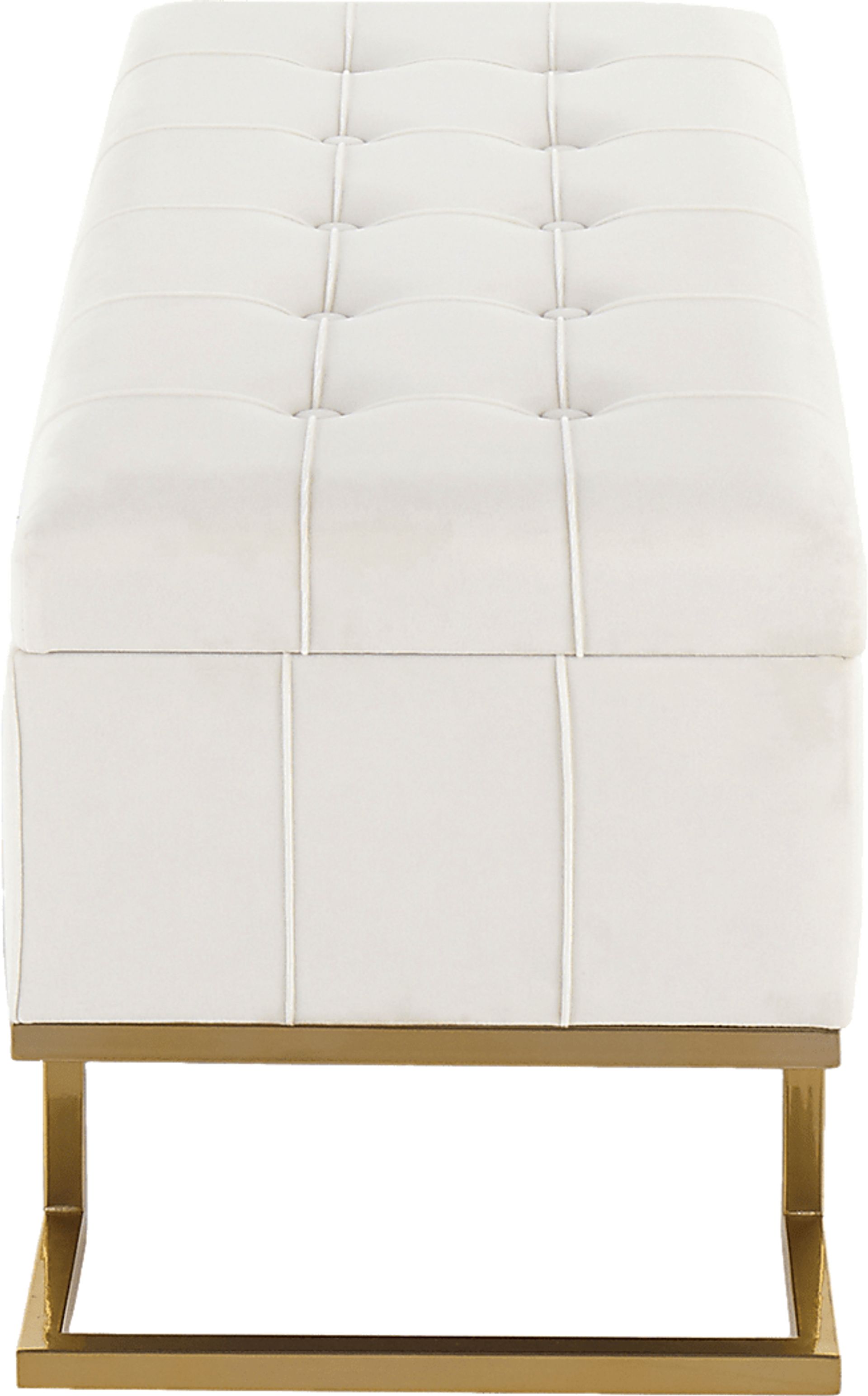 Vetauia White Accent Bench - Image 3