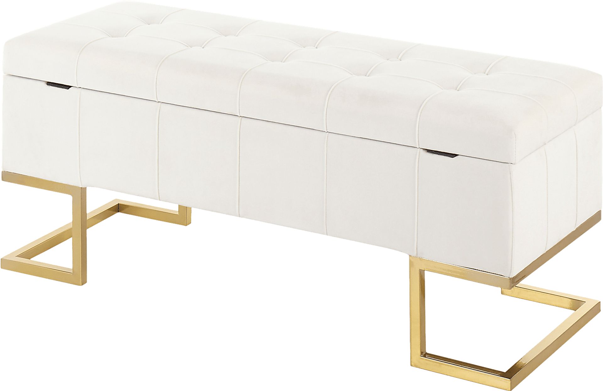 Vetauia White Accent Bench - Image 4