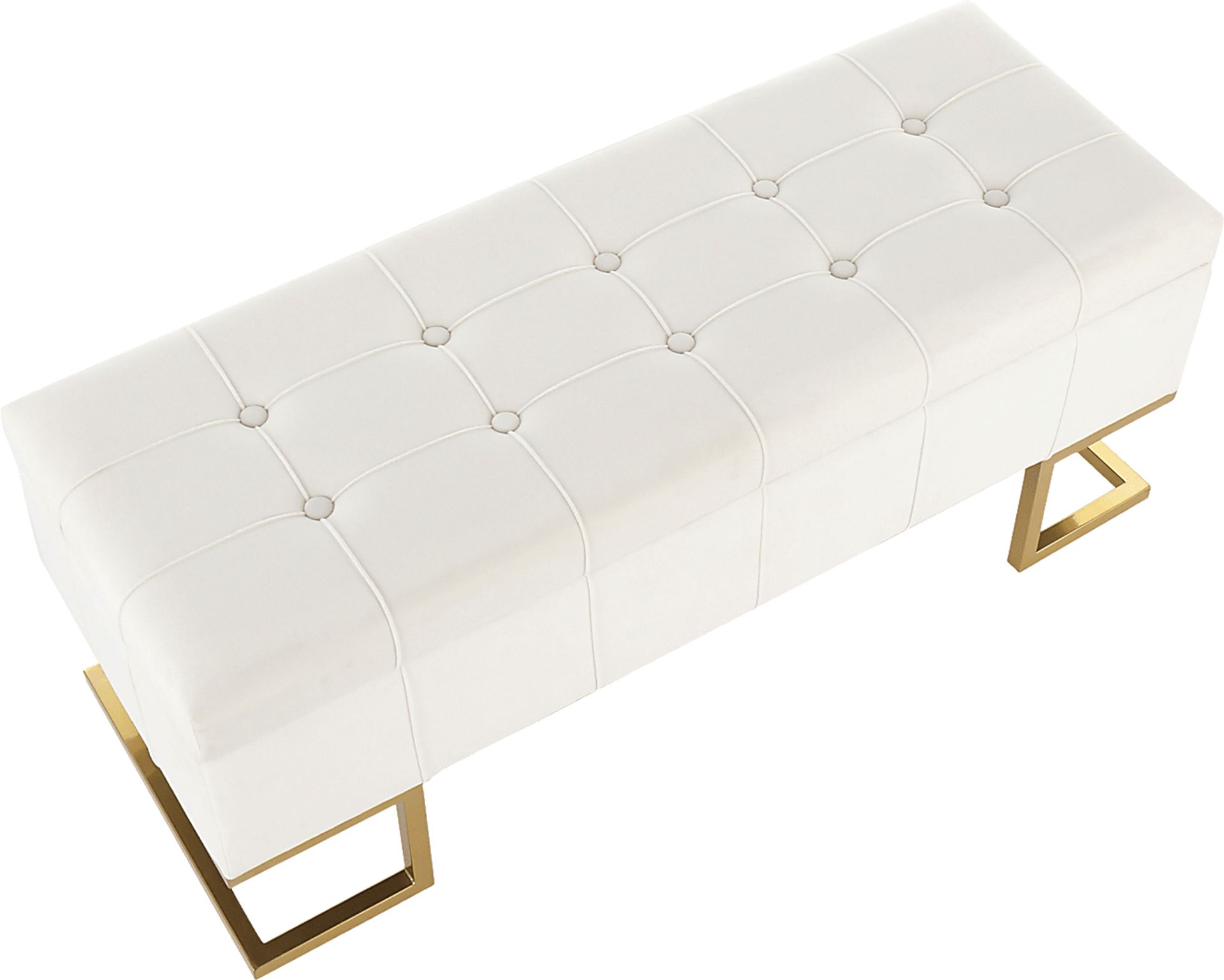 Vetauia White Accent Bench - Image 7