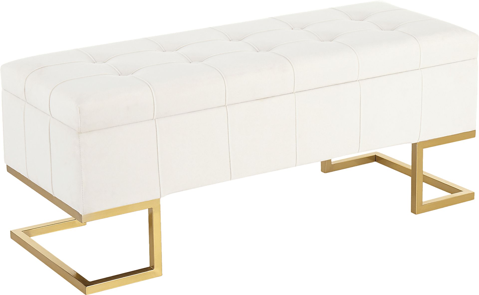 Vetauia White Accent Bench - Image 1