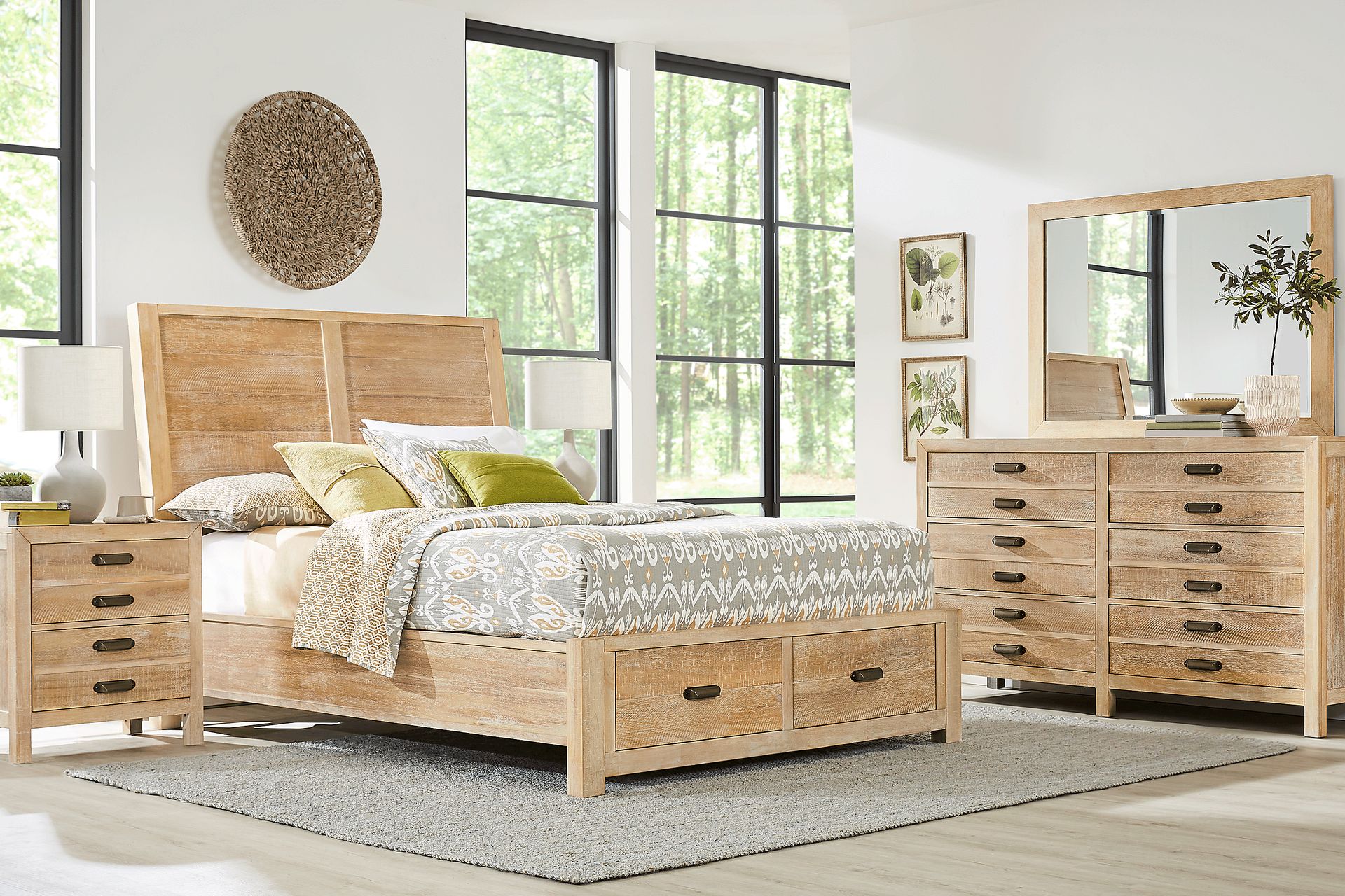Vetralla Sand 7 Pc Queen Storage Bedroom - Image 1