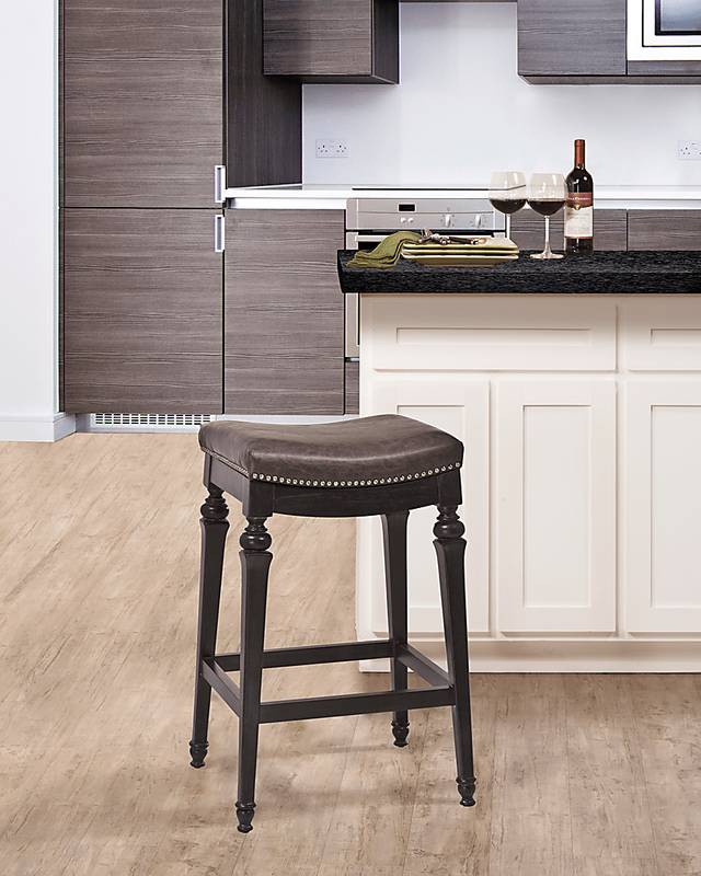 Vettina Black Barstool - Thumbnail - Image 2