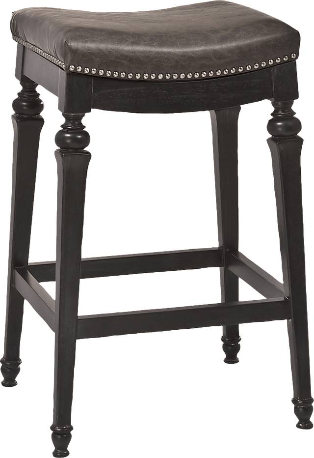 Vettina Black Barstool - Thumbnail - Image 1