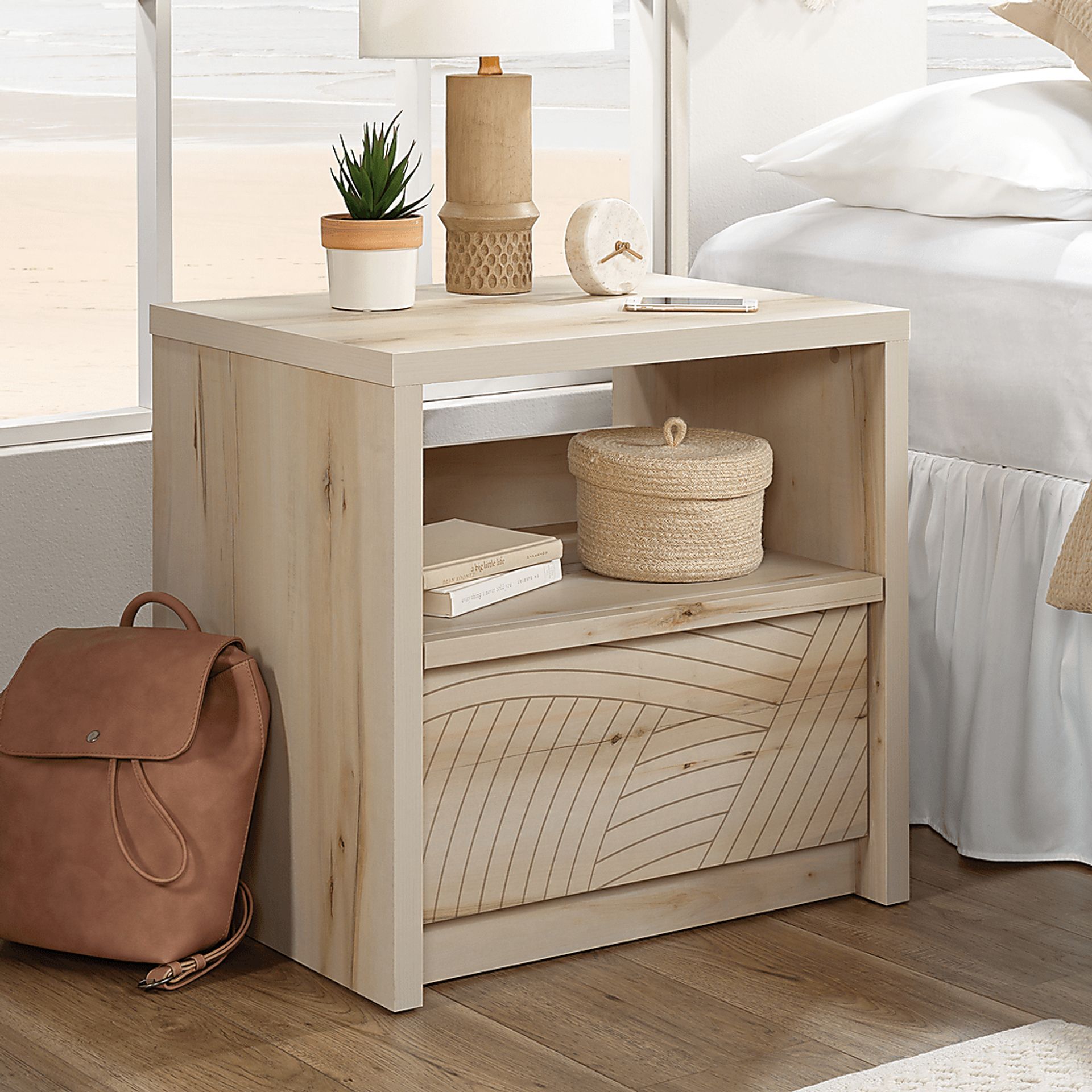 Vezina II Light Brown Nightstand - Image 2