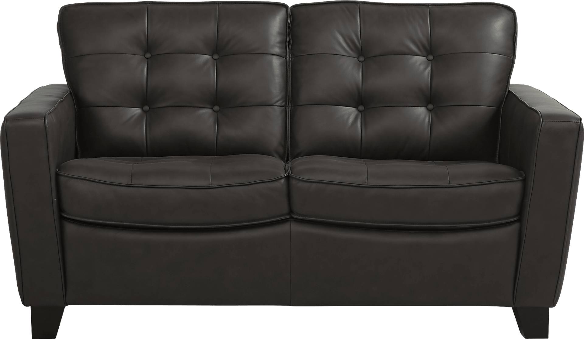 Via Rosano 5 Pc Coffee Brown Leather Living Room Set With Sofa ...