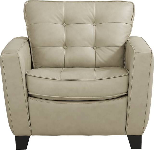 Via Rosano Latte 8 Pc Leather Living Room - Thumbnail - Image 6
