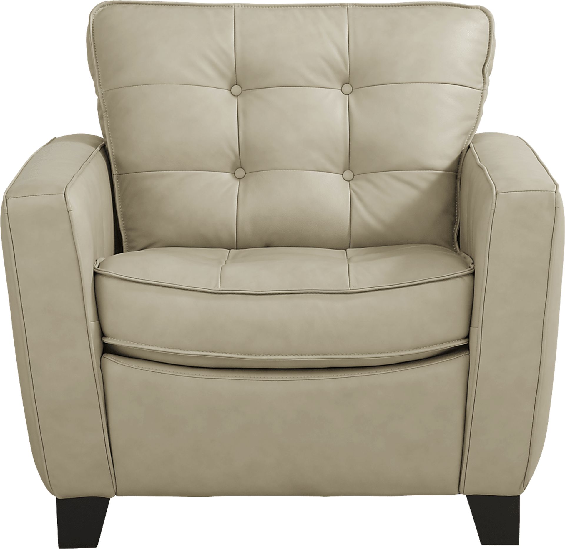 Via Rosano Latte 8 Pc Leather Living Room - Image 6