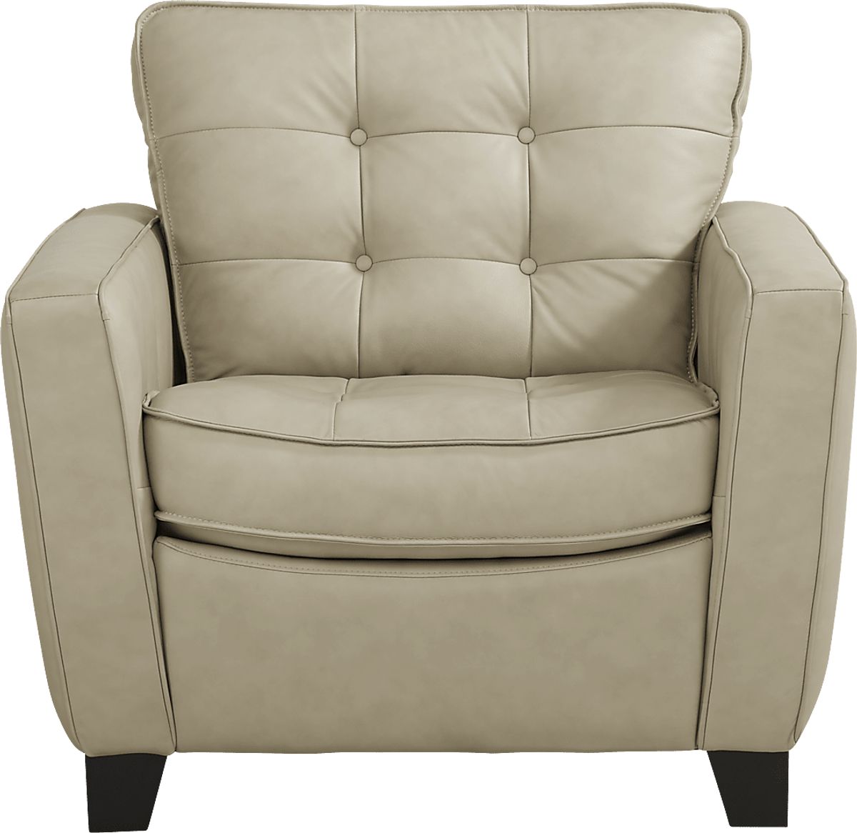 Via Rosano 3 Pc Latte Beige Leather Living Room Set With Sofa, Loveseat ...