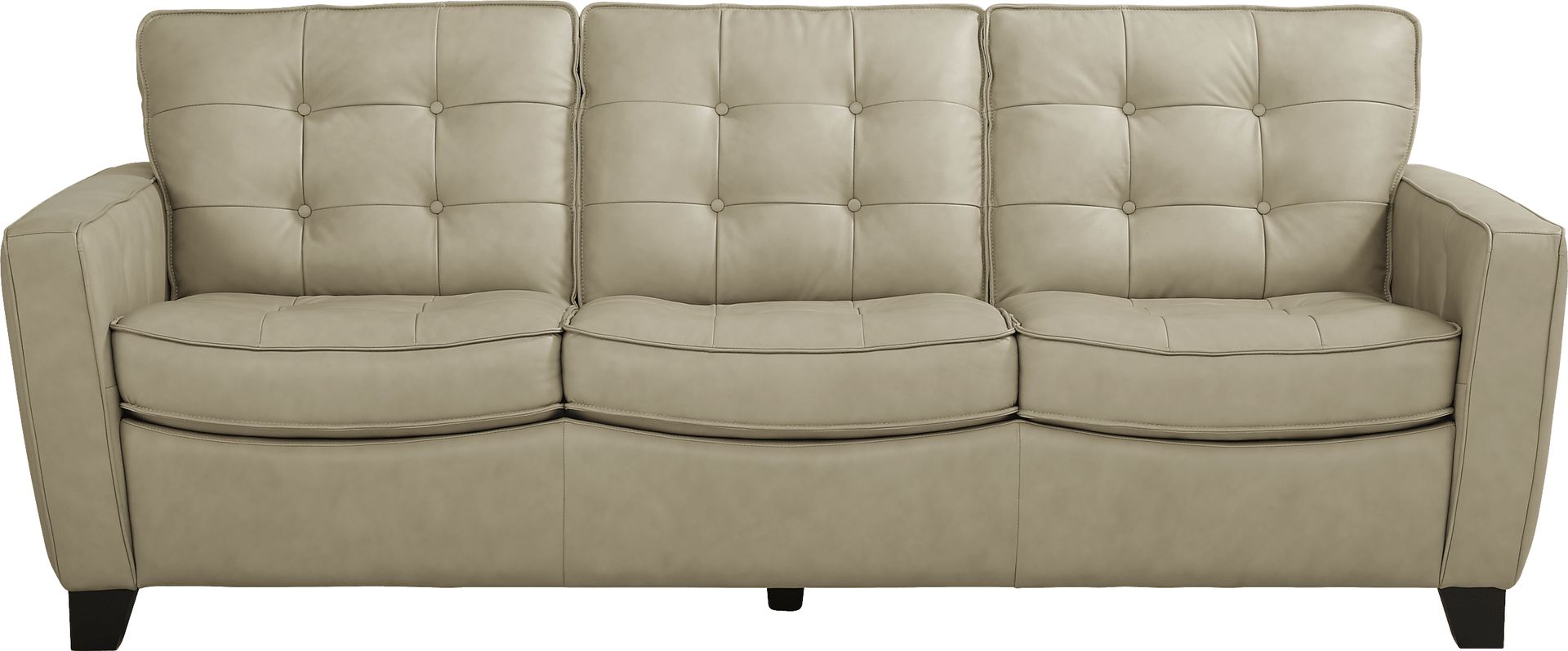Via Rosano Latte 8 Pc Leather Living Room - Image 2