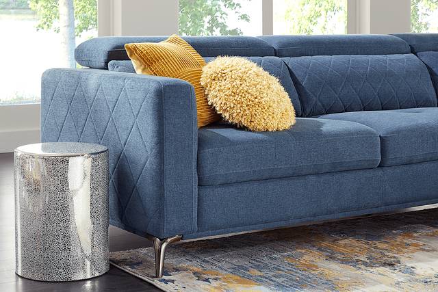 Via Sorrento Blue 2 Pc Sectional - Thumbnail - Image 4