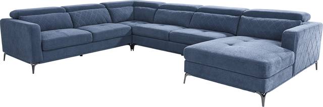 Via Sorrento Blue 4 Pc Sectional - Thumbnail - Image 1