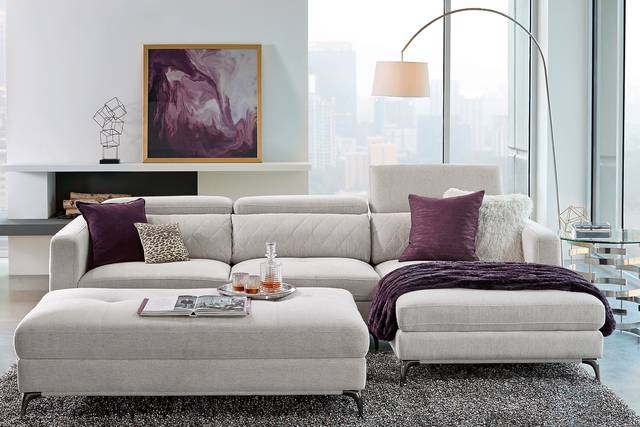 Via Sorrento Dove 2 Pc Sectional - Thumbnail - Image 2