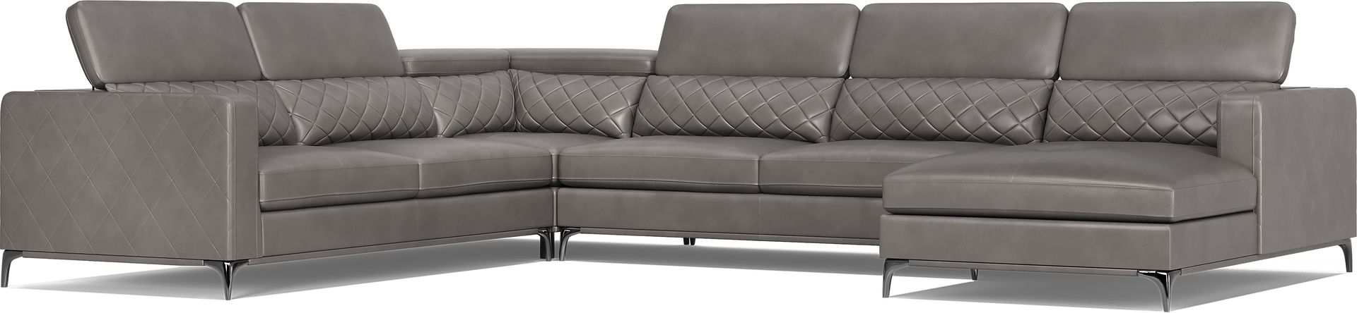 Via Sorrento Granite 5 Pc Sectional Living Room - Image 7