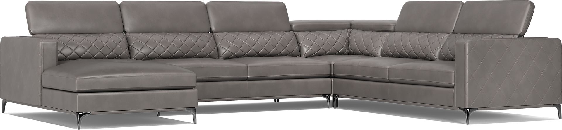 Via Sorrento Granite 5 Pc Sectional Living Room - Image 7