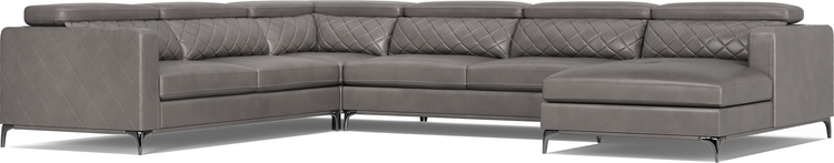 4 pc right arm chaise sectional