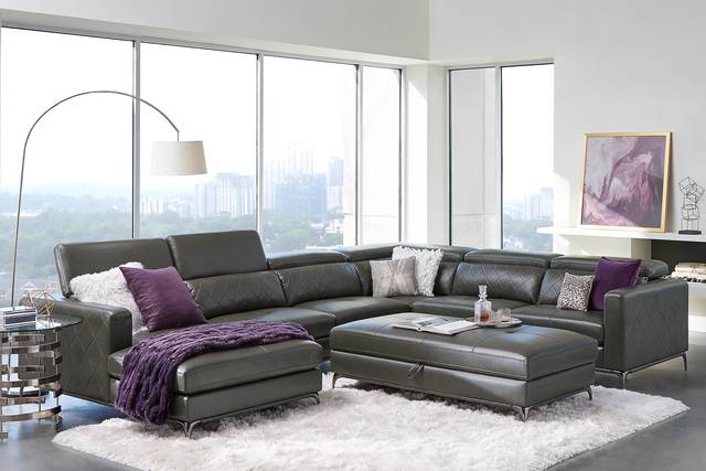 Via Sorrento Granite 5 Pc Sectional Living Room - Thumbnail - Image 1