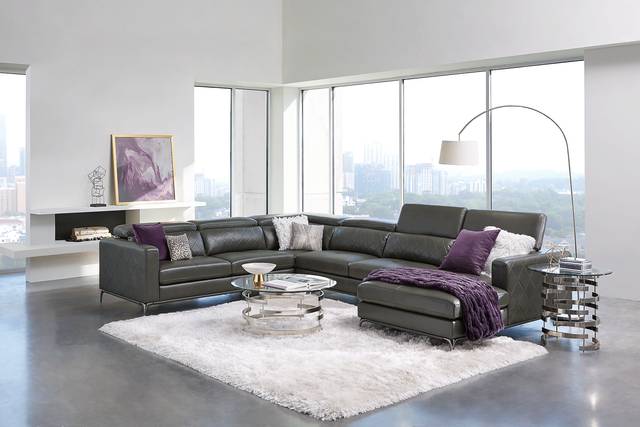 Via Sorrento Granite 7 Pc Sectional Living Room - Thumbnail - Image 1
