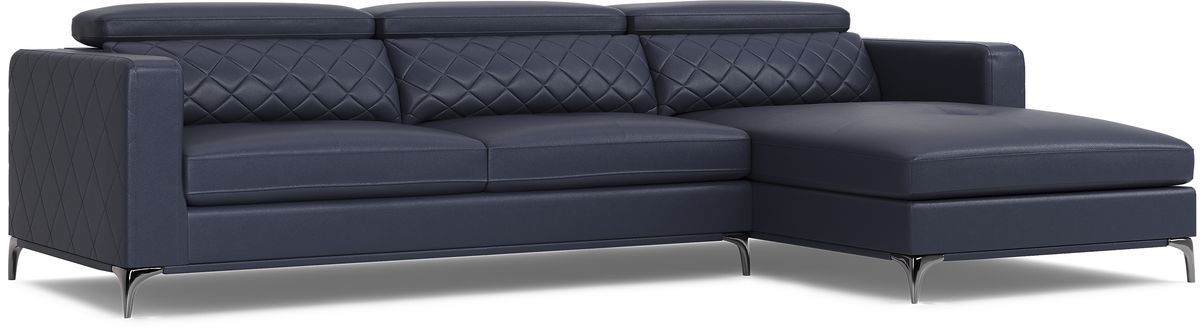 Sofia Vergara Via Sorrento Navy Blue Polyester Fabric 2 Pc Right