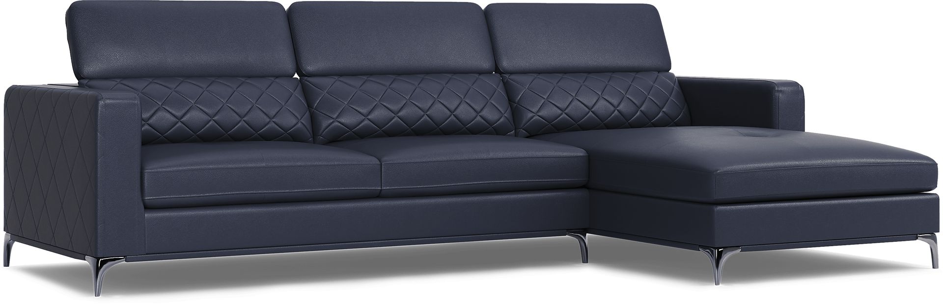 Via Sorrento Navy 2 Pc Sectional - Image 6