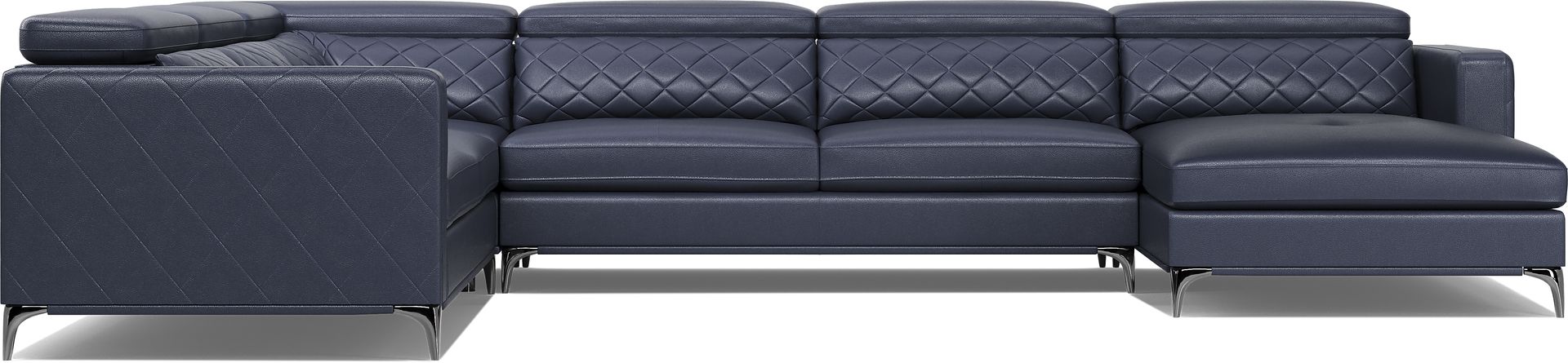 Via Sorrento Navy 4 Pc Sectional - Image 3