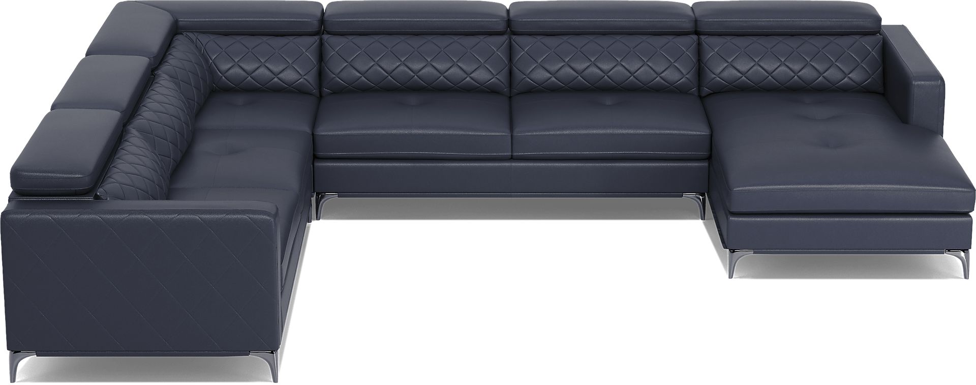 Via Sorrento Navy 4 Pc Sectional - Image 5